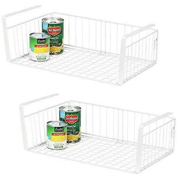 White 2 Pack Under Shelf Basket White 2 Pack Under Shelf Basket